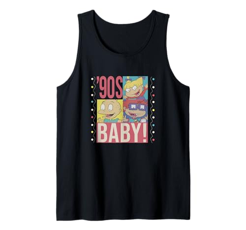 Rugrats '90s Baby Color Block Character Collage Tank Top von Rugrats