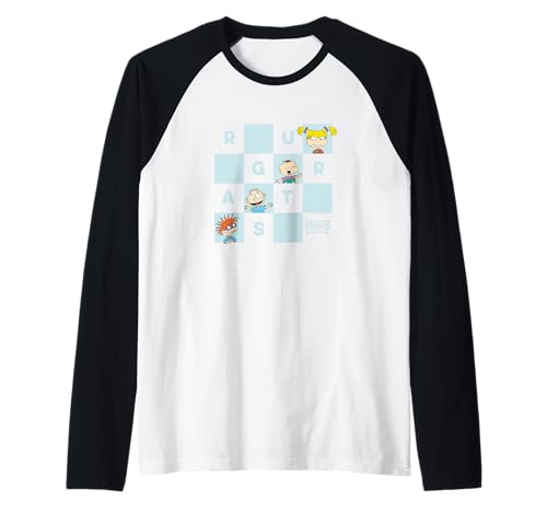 Rugrats Baby Blue Checkered Group Shot Raglan von Rugrats