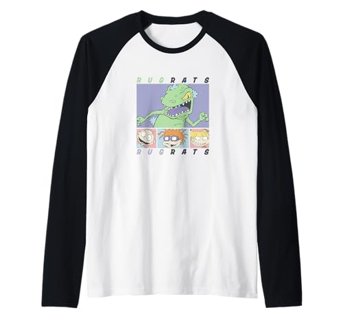 Rugrats Reptar Character Panel Classic Baby Gang Raglan von Rugrats