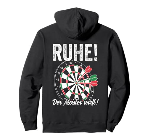 Dart Herren Ruhe der Meister wirft Männer Dart Spruch Pullover Hoodie Dart Herren Ruhe der Meister wirft Männer Dart Spruch Pullover Hoodie von Ruhe der Meister wirft lustiger Dart Spruch
