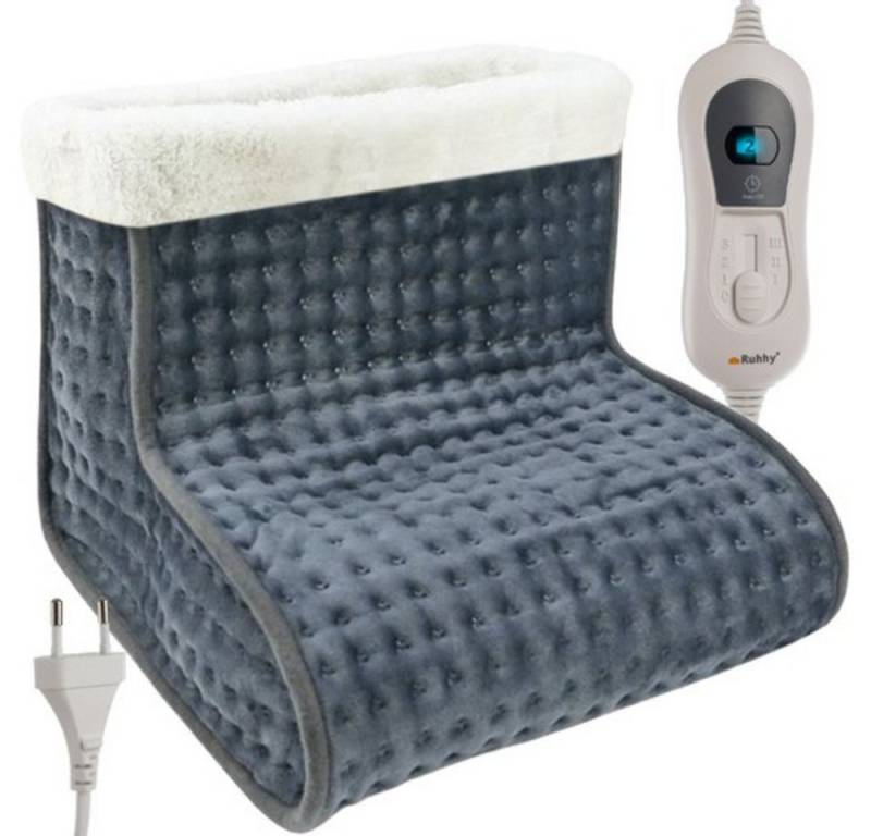Ruhhy Elektrofußwärmer Fußwärmer Beinwärmer, Spar-Set, 1-tlg., praktisch langlebig, einstellbarer Timer, Fernbedienung von Ruhhy