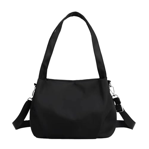 Handtasche Damen – Lässige -Umhängetasche Mit Mehreren Taschen, Verstellbare, Leichte Hüfttasche Mit Großem Fassungsvermögen Zum Einkaufen, Wandern, Fitness, Radfahren – Schwarz von Ruhnjyg