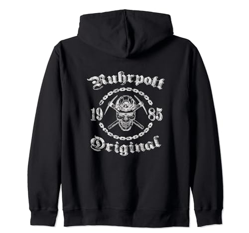 Ruhrpott Geburtstag Ruhrgebiet Original 1985 Herren Damen Kapuzenjacke von Ruhrpott Heimat Liebe Kohle Stahl Geburtstag