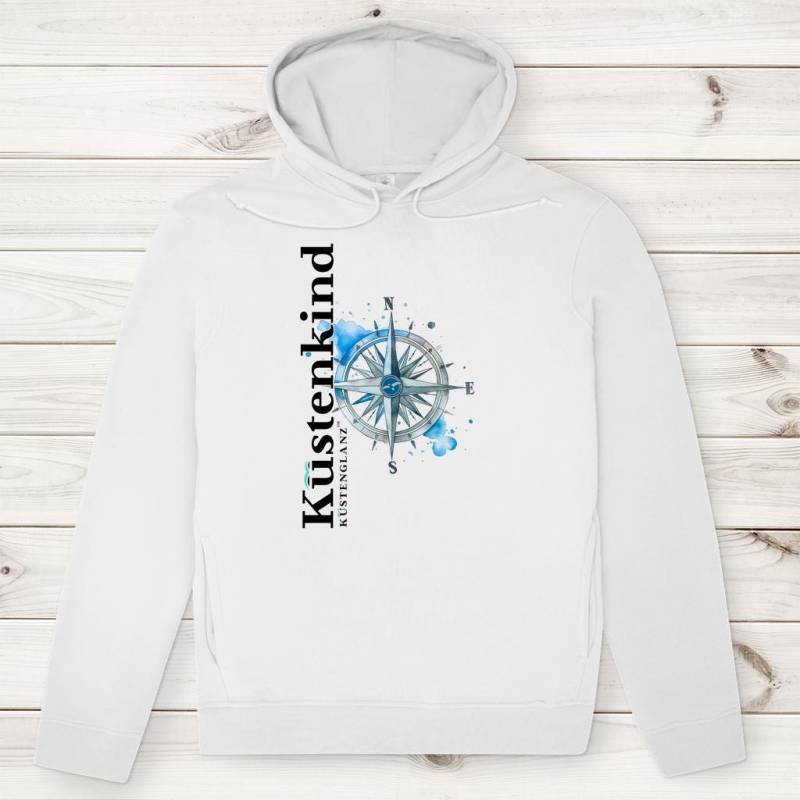 Herren Premium Bio Hoodie Küstenkind | Maritimes Design Nordsee & Ostsee Küstenmode Bis 3xl Nachhaltiger Kapuzenpullover von RuhrpottRebellion