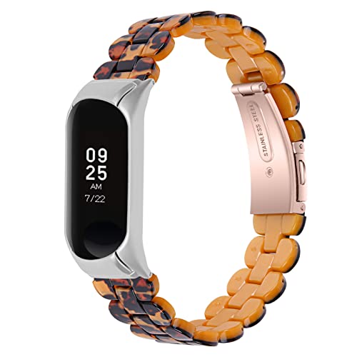 RuiRdot Armband für Mi Band 4, 5,5"-7,87" verstellbares Sportarmband leichtes Abnehmbares Gliederersatzband mit Faltschnalle Uhrenarmbänder kompatibel mit Mi Band3/Mi Band 4 (L01) von RuiRdot