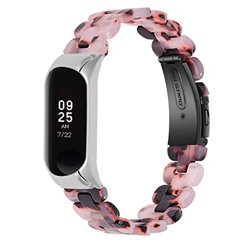 RuiRdot Armband für Mi Band 4, 5,5"-7,87" verstellbares Sportarmband leichtes Abnehmbares Gliederersatzband mit Faltschnalle Uhrenarmbänder kompatibel mit Mi Band3/Mi Band 4 (L11) von RuiRdot