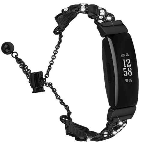 RuiRdot Bands Ersatz für Inspire 2, Edelstahl Metall Frauen Armband Uhr Armband Band Band Bands für Inspire 2 (R02) von RuiRdot