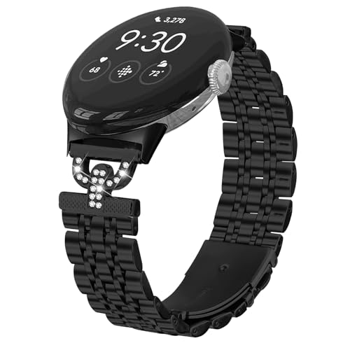 RuiRdot Ersatzband Kompatibel mit Goo gle Pixel 2, verstellbares Ersatzarmband Edelstahl Uhrenarmband für Goo gle Pixel 1 2022 / Goo gle Pixel 1 2023 (R02) von RuiRdot