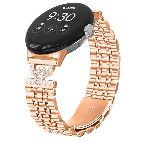 RuiRdot Ersatzband Kompatibel mit Goo gle Pixel 2, verstellbares Ersatzarmband Edelstahl Uhrenarmband für Goo gle Pixel 1 2022 / Goo gle Pixel 1 2023 (R04) von RuiRdot