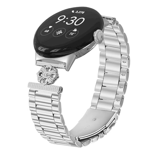 RuiRdot Metallband Kompatibel mit Goo gle Pixel 2, verstellbares Ersatzarmband Edelstahl Uhrenarmband für Goo gle Pixel 1 2022 / Goo gle Pixel 1 2023 (R01) von RuiRdot