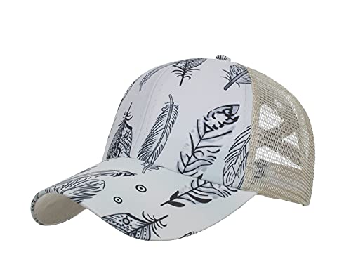 RUICHENG Pferdeschwanz Cap Damen Sommer Mesh Baseball Cap Basecap Atmungsaktiv Sonnenhut Kappe (Graffiti 3) von RUICHENG