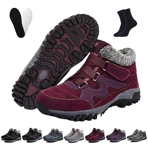 Ofreischuhe Solvema Orthopädische Winterschuhe, Orthofree Winter Shoes, Warm GefüTterte Snow Boots FüR sDamen Und Herren (A, Erwachsene, 44, Numerisch, EU Schuhgrößensystem, M) von Ruileyou