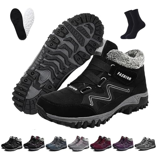 Ofreischuhe Solvema Orthopädische Winterschuhe, Orthofree Winter Shoes, Warm GefüTterte Snow Boots FüR sDamen Und Herren (C, Erwachsene, 36, Numerisch, EU Schuhgrößensystem, M) von Ruileyou