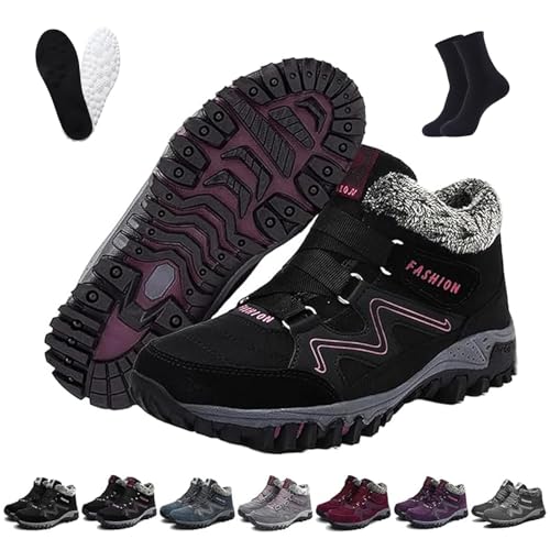 Ofreischuhe Solvema Orthopädische Winterschuhe, Orthofree Winter Shoes, Warm GefüTterte Snow Boots FüR sDamen Und Herren (F, Erwachsene, 36, Numerisch, EU Schuhgrößensystem, M) von Ruileyou