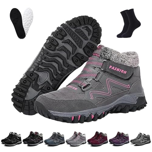 Ofreischuhe Solvema Orthopädische Winterschuhe, Orthofree Winter Shoes, Warm GefüTterte Snow Boots FüR sDamen Und Herren (G, Erwachsene, 46, Numerisch, EU Schuhgrößensystem, M) von Ruileyou