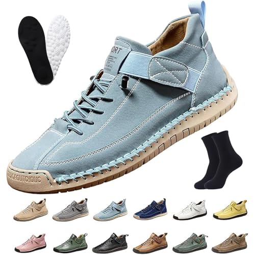 Ruileyou Elira Bequeme, Stützende Sneakers, Elira | Stilvolle Komfort-Sneaker, Leicht & Atmungsaktiv, Verstellbare Leder-Sneake (I, Erwachsene, Herren, 37, Numerisch, EU Schuhgrößensystem, M) von Ruileyou