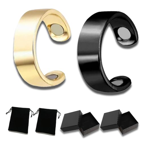 Sömni Ring, sömni ring damen wechseljahre, Adjustable Magnetic Therapy Rings for Men and Women, Relaxation, Sleep Aid, Fatigue Reduction (B+C) von Ruileyou