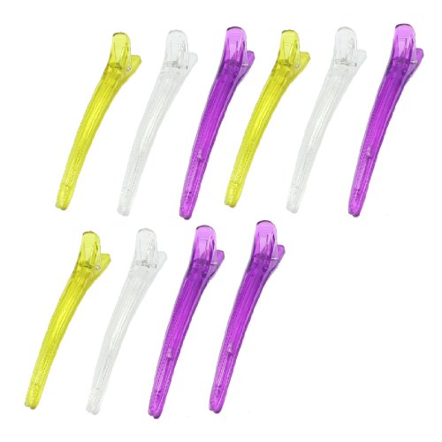 Ruilogod 10 stücke Klar gelb lila Kunststoff Frisur Haarspange Haarspange von Ruilogod