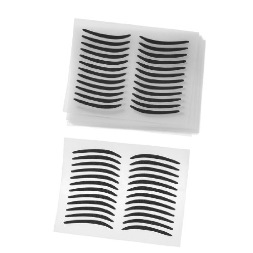 Ruilogod 168 Pair Lady Black Makeup Doppel Augenlid Eyeliner Paste Strips von Ruilogod