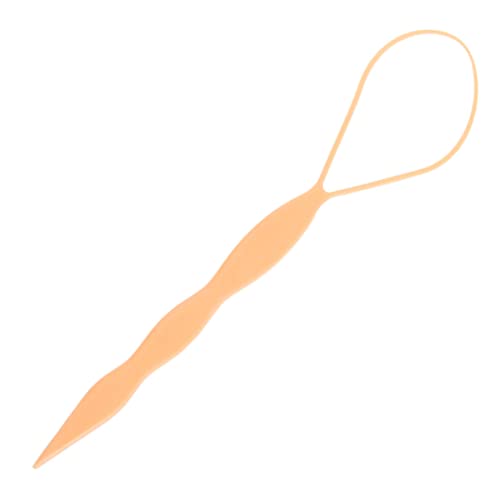 Ruilogod 2 Paar orangefarbene flexible magische Pferdeschwanzbrötehalter Maker für Mädchen von Ruilogod