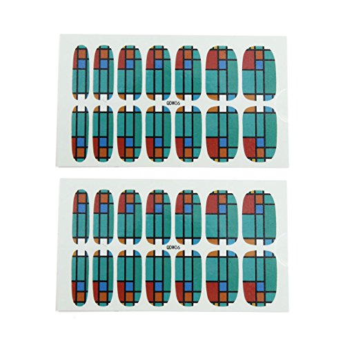 Ruilogod 2 Sets Nagel-Schönheit Maniküre-Flecken-Aufkleber DIY-Tipps Adhesive Dekor Nails Art Werkzeug # 16 von Ruilogod