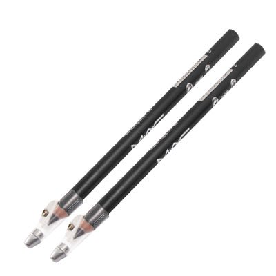 Ruilogod 2 Stück schwarz Eyeliner Lip Augenbraue Liner Bleistift-Verfassungs-Werkzeug w Sharpener Cap Ruilogod 2 Stück schwarz Eyeliner Lip Augenbraue Liner Bleistift-Verfassungs-Werkzeug w Sharpener Cap von Ruilogod