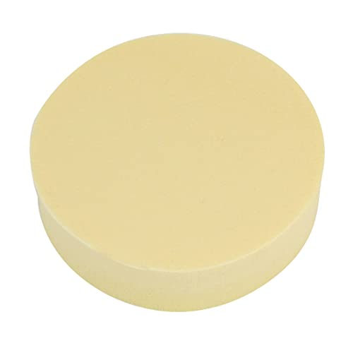 Ruilogod 3.4" Round Schönheit Make-up Foundation Gesichts Gesicht Puderquaste Aprikose für Frauen von Ruilogod