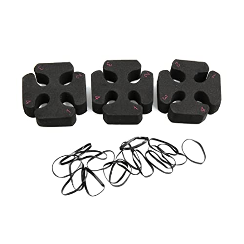 Ruilogod 3pcs Sponge DIY Wasserfall-Form Braid Magie Maker Hair Styling-Werkzeug mit Gummiband für Frauen von Ruilogod