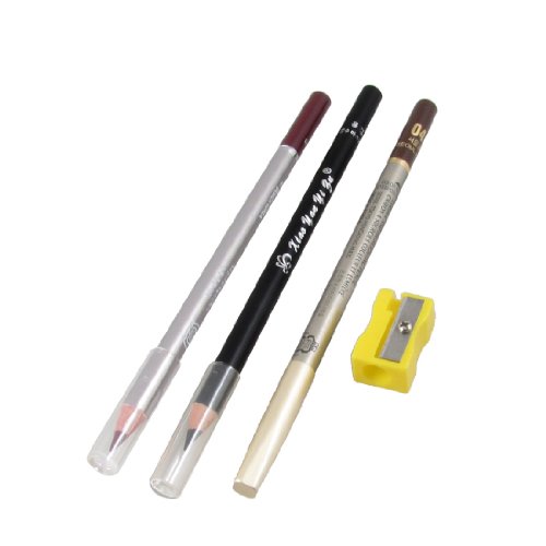 Ruilogod 4 in 1 Dark Purple Coffee Farbe Tipp Eyeliner # 04# 14 Augenbrauen Anspitzer Make-up-Tool von Ruilogod