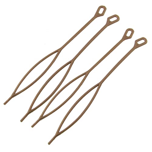 Ruilogod 4 stücke Magic Plastic Bun Maker Curler Haar Pferdeschwanzhalter Kaffee Für Mädchen von Ruilogod