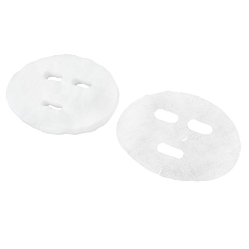 Ruilogod 40 PC Weiß DIY Make-up Hautpflege Vergrößerte Baumwolle Gesichtsmasken Blätter für Damen von Ruilogod