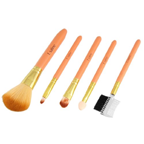 Ruilogod 5 Stück Lidschatten Wimpern Blush Lippenbürste Augenbrauen Kamm Set von Ruilogod
