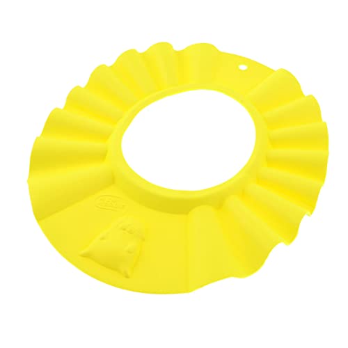 Ruilogod Baby-Kind-Bad Weiche gelbe Schaum Shampoo-Bad-Dusche-Kappen-Hut von Ruilogod