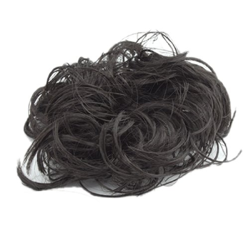Ruilogod Black Curly Ponytail Bun-Partei-Perücke für Frauen von Ruilogod