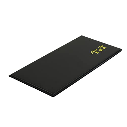 Ruilogod Black Faux Leder Cover 6 Taschen Überprüfen Sie die Dateihalter-Checkbook von Ruilogod