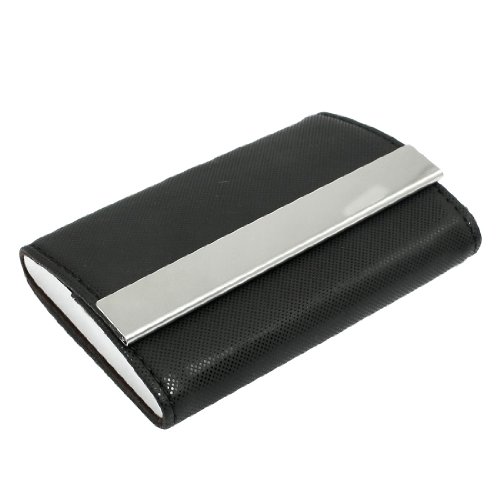 Ruilogod Black Gloss Design-Kunstleder Magnet VIP Bussiness Karte Fall Inhaber von Ruilogod