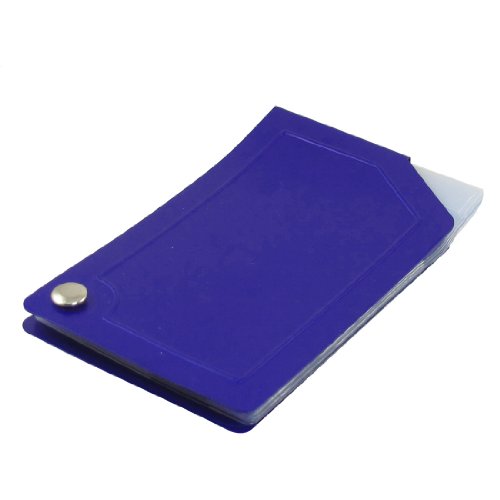 Ruilogod Blaues Aluminiumgehäuse Flexibler Business-Kreditkarten-Taschen-Inhaber von Ruilogod