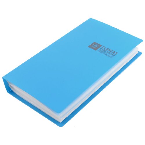 Ruilogod Blue Shell Notebook-Art-Rechteck ID-Namenskartenhalter 240 Slots von Ruilogod