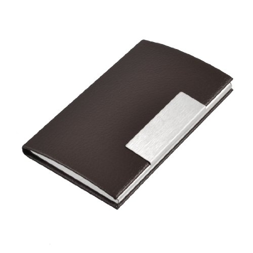 Ruilogod Bogen-Litschi-Muster Kaffeefarben-Faux-Leder-beschichtete Visitenkarten-Fallhalter von Ruilogod