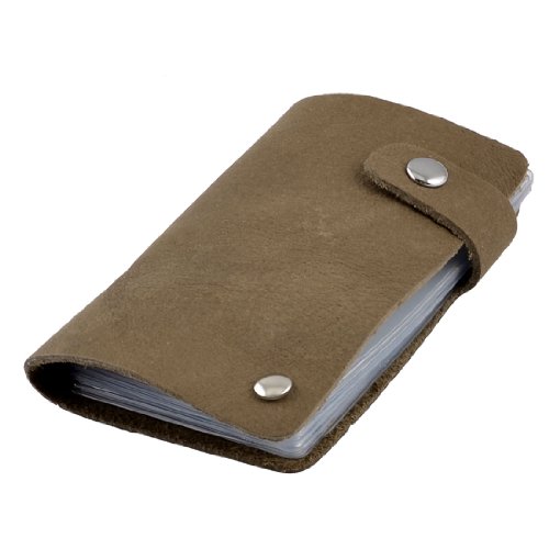 Ruilogod Braune Kunstleder Textur Muster Drücken Sie 15 Blatt Kreditkarteninhaber von Ruilogod