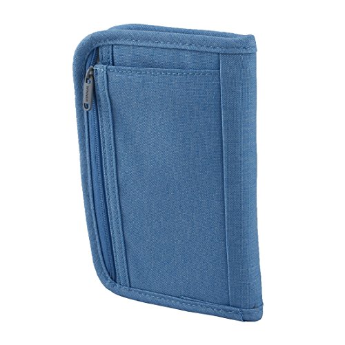 Ruilogod Business Travel Passport Inhaber Credit ID-Karte Geldbörse-Abdeckung Dokumentenbeutel Hellblau von Ruilogod