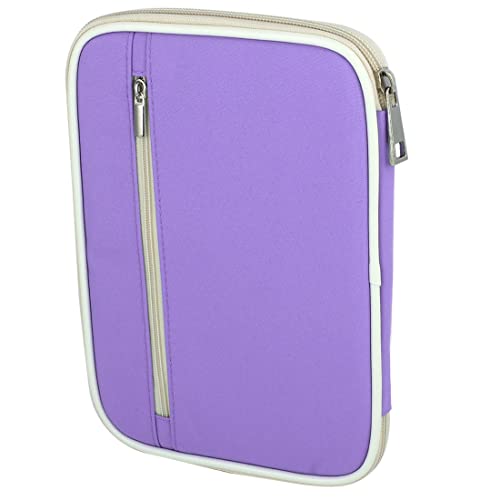 Ruilogod Business Travel Passport Inhaber Credit ID-Karten Geldbörse Beutel Dokumententasche lila von Ruilogod