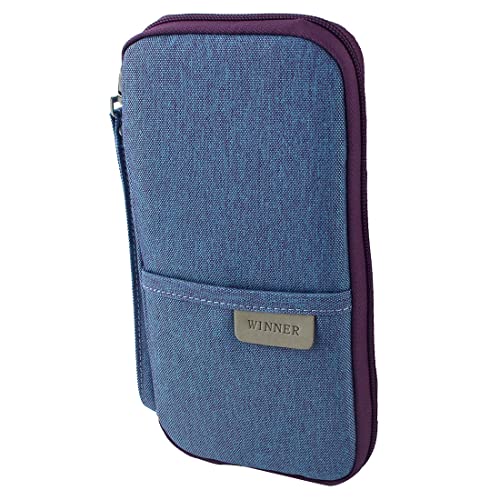 Ruilogod Business Travel Passport Inhaber Credit ID Karten Geldbörse Fall Zertifikat Bag Licht lila von Ruilogod