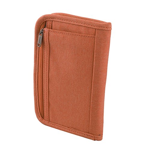 Ruilogod Business Travel Passport Inhaber Credit ID-Karten-Geldbörsen-Abdeckung Dokumententasche korallenrosa von Ruilogod