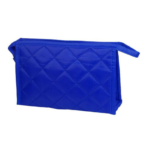 Ruilogod Damen Frauen Blue Rechteck Kosmetikte Reißverschluss Geldbörse Make-up Tasche Halter W Mirror von Ruilogod