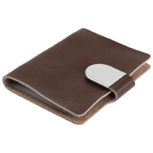Ruilogod Damen Kaffee Farbe 6 fächer Faux Leder Bank kreditkarten case Halter von Ruilogod