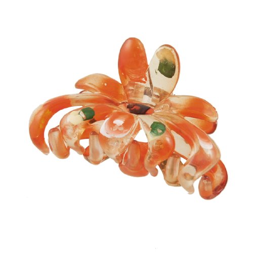 Ruilogod Damen Klar Dark Orange Plastikspange Hairpin Cla mp haarklaue. Ruilogod Damen Klar Dark Orange Plastikspange Hairpin Cla mp haarklaue. von Ruilogod