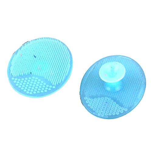 Ruilogod Damen Silikon Gesicht Mitesser Entferner Gesichtsreinigung Pad 2Pcs Blau von Ruilogod