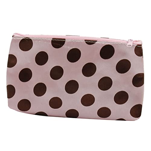 Ruilogod Damen hell rosa Punkte Muster Muster boytries kosmetische Tasche w spiegeln von Ruilogod