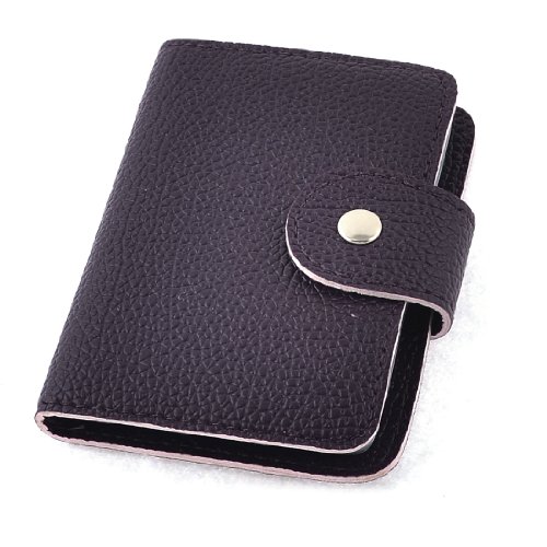 Ruilogod Dark Purple Rechteck geformt Litchi Drucken Name Kreditkarteninhaber von Ruilogod